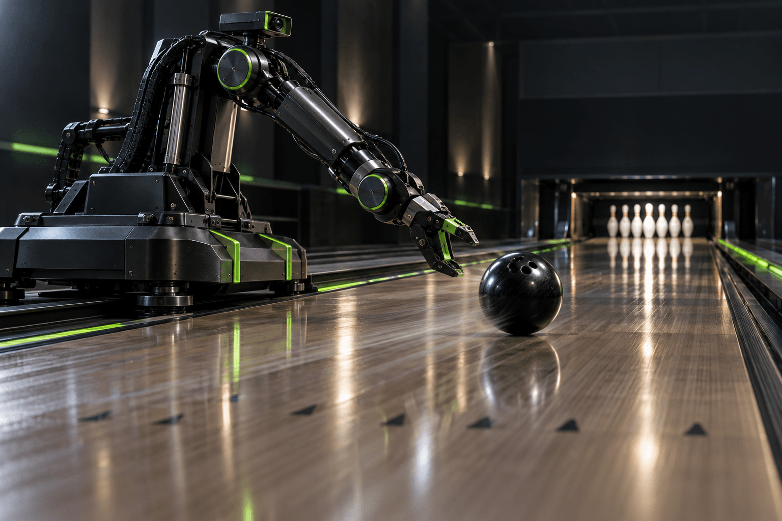 Bowling robotics visual