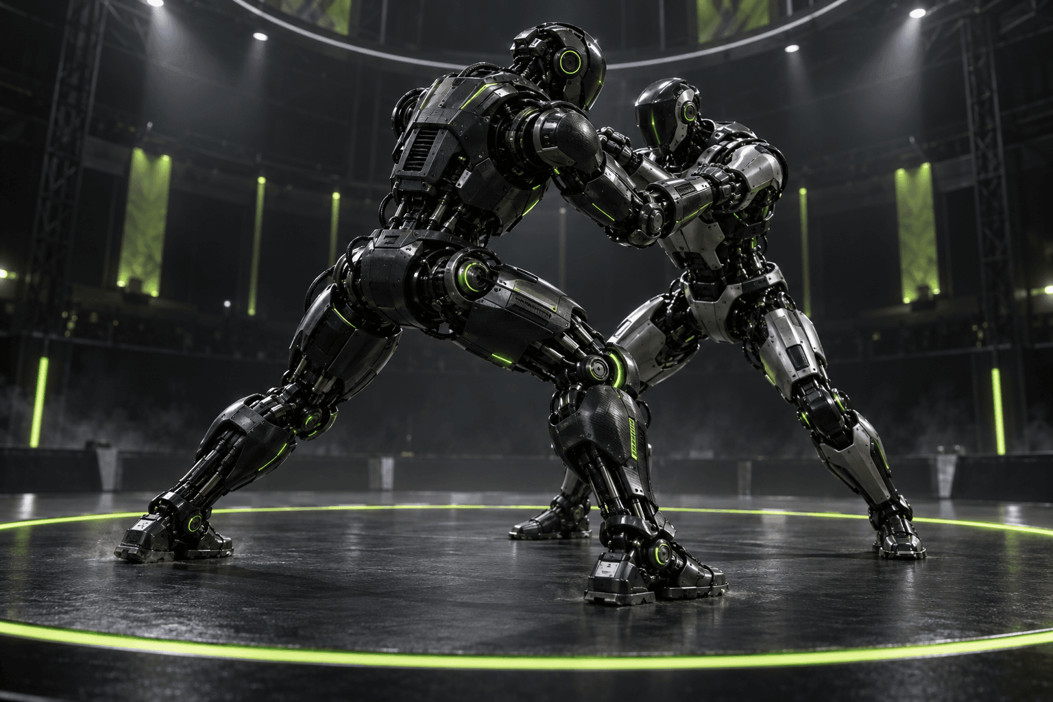 Humanoid Wrestling robotics visual