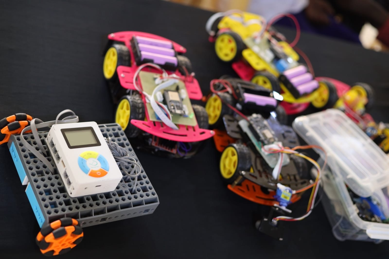 Student-built robots ready for competition