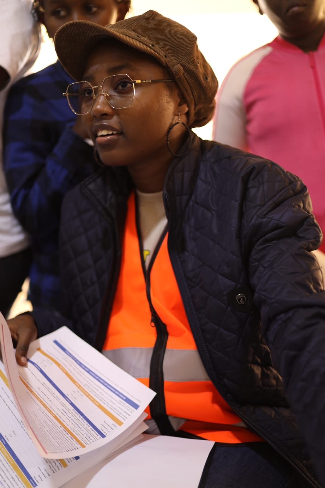 A member of the MRC Kenya event team