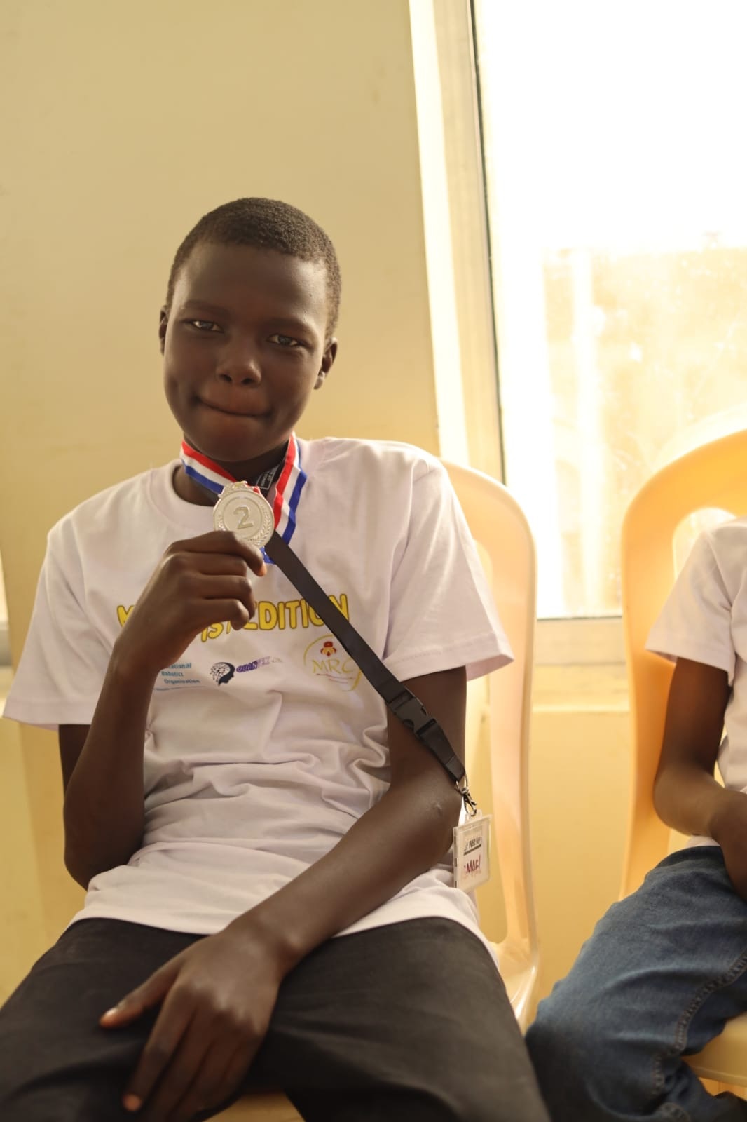 A young MRC Kenya medal winner